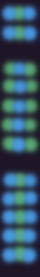 ProtoTime Clock in Blue and Green